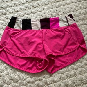 Sonic Pink lulu shorts